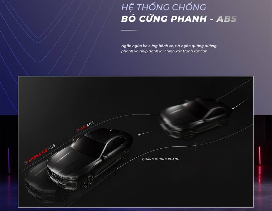 Hệ thống chống bó cứng phanh ABS xe VinFast Lux A giá rẻ