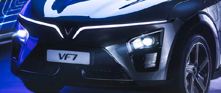 Hình ảnh đánh giá xe vinfast VF 7 Eco Plus hệ thống đèn