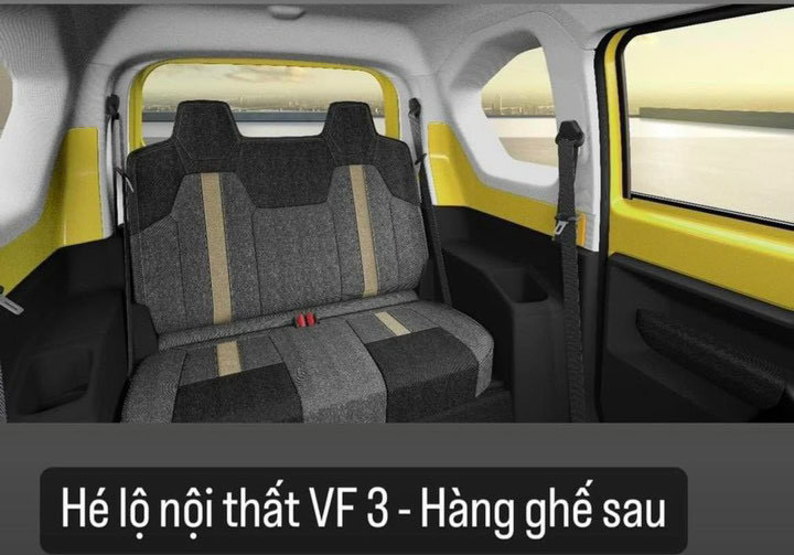 Đánh giá xe vinfast VF 3 Plus ghế sau xe gập 40/60
