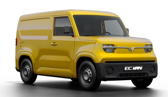 Đánh giá xe vinfast EC VAN mâm xe 16 inch