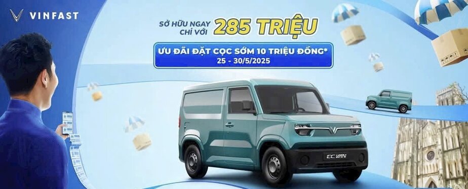 VinFast EC Van 14 Đặt cọc VinFast EC Van