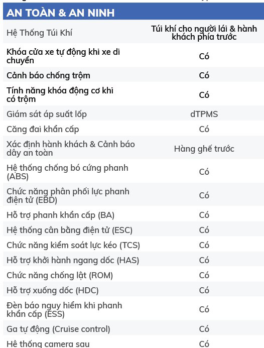 VinFast Wild 12 Hệ thống an toàn VinFast Wild